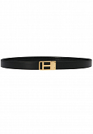 Leather belt TOM FORD Color: black (Code: 375) - Photo 3