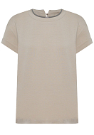 T-Shirt BRUNELLO CUCINELLI Color: beige (Code: 1198) - Photo 1