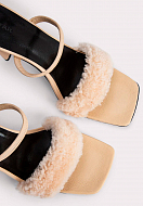 Mules BY FAR Color: beige (Code: 1132) - Photo 5