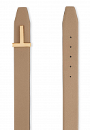 Leather belt TOM FORD Color: beige (Code: 230) - Photo 2
