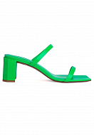 Mules BY FAR Color: green (Code: 585) - Photo 1