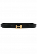 Leather belt TOM FORD Color: black (Code: 375) - Photo 1