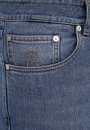 Pantalone BRUNELLO CUCINELLI Color: navy blue (Code: 1209) - Photo 4